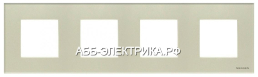 ABB NIE Zenit Стекло Жемчужное Рамка 4-я 2+2+2+2 мод                     